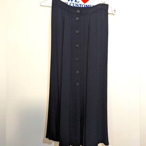 Reformation black midi skirt